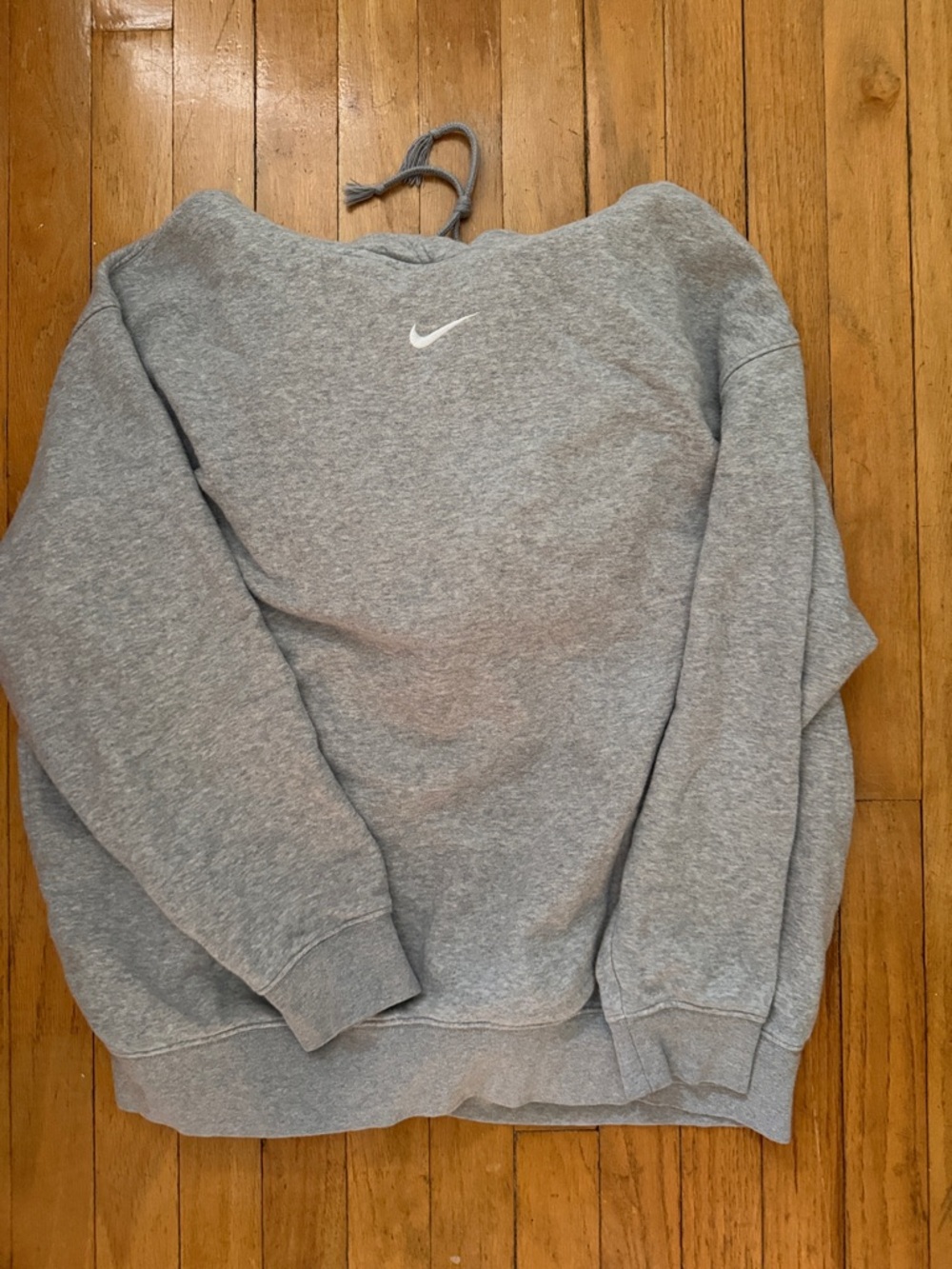 Nike Gray Crewneck Sweatshirt with White Swoosh